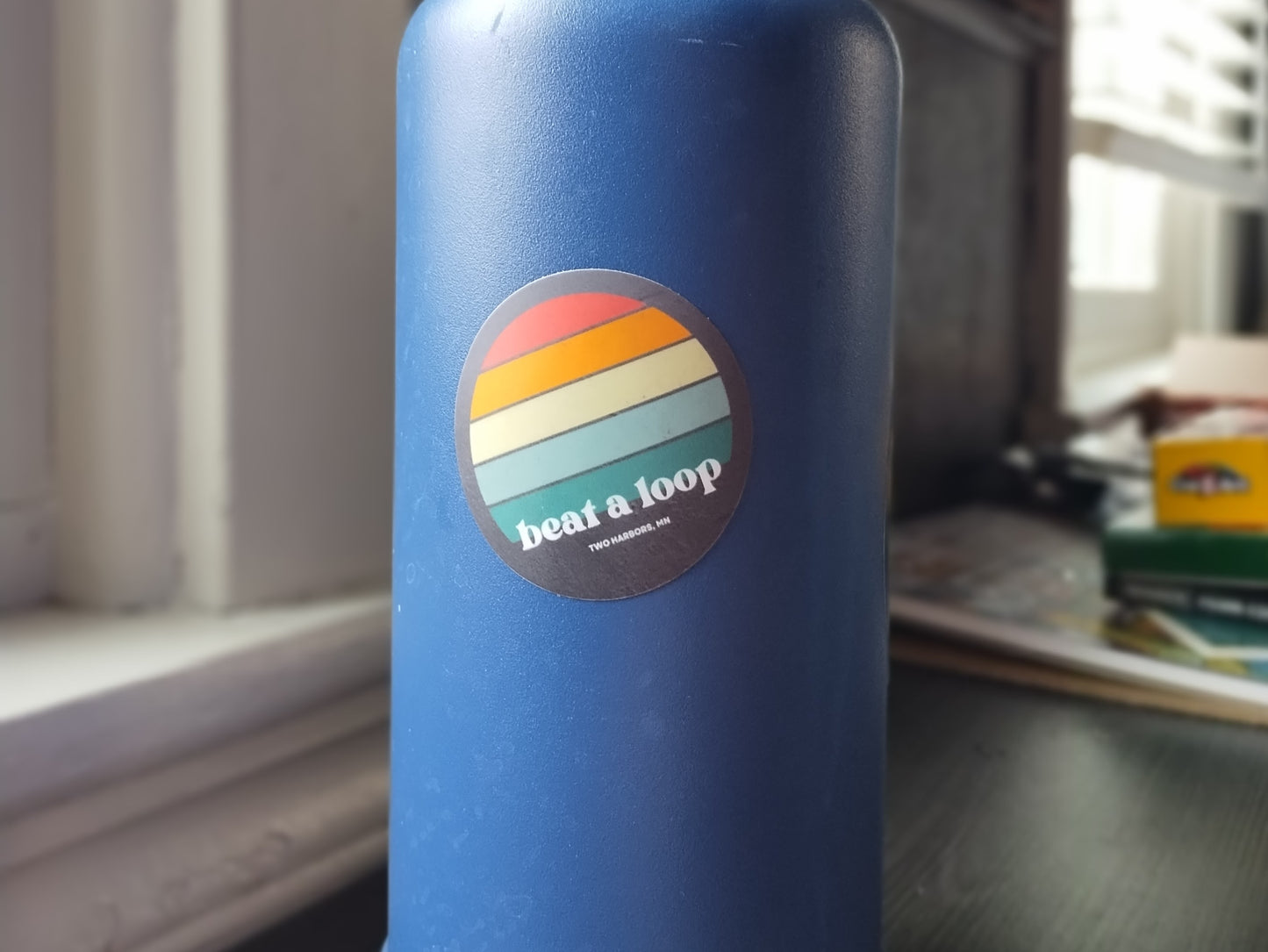 2" beat a loop sticker, Two Harbors, MN