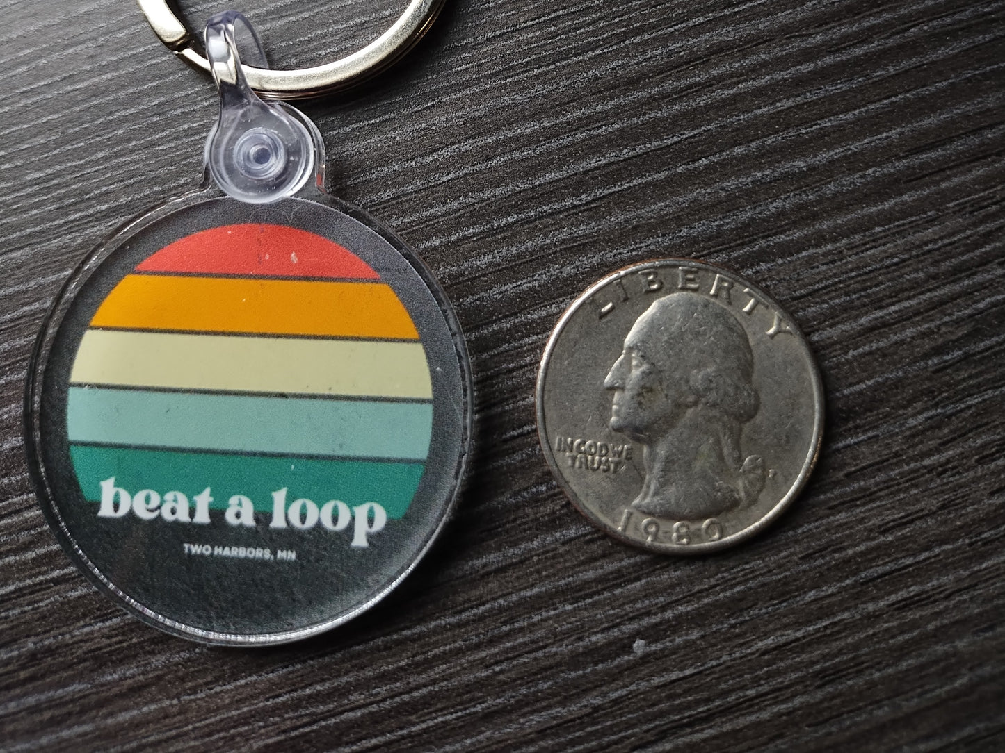 Beat a Loop keychain